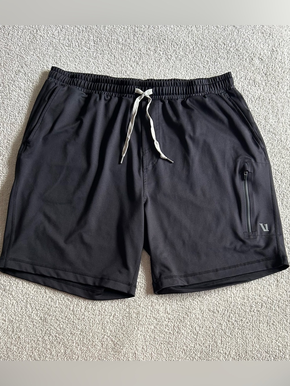 Vuori Men's Black Performance Drawstring Shorts